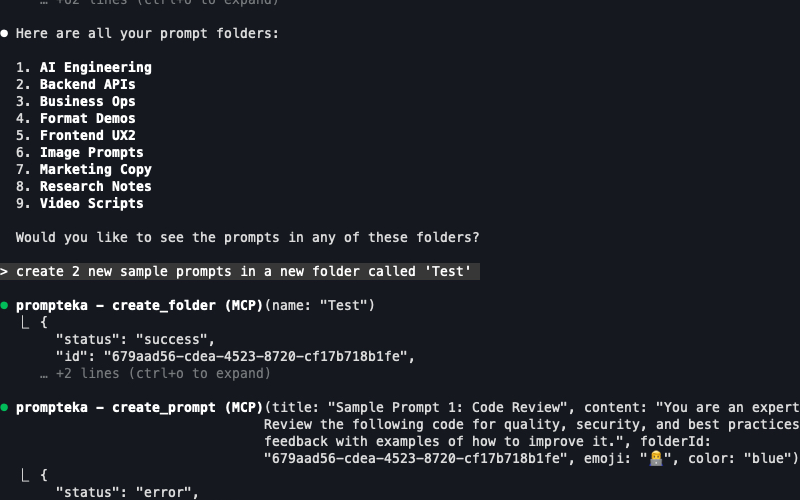 MCP integration with AI assistants